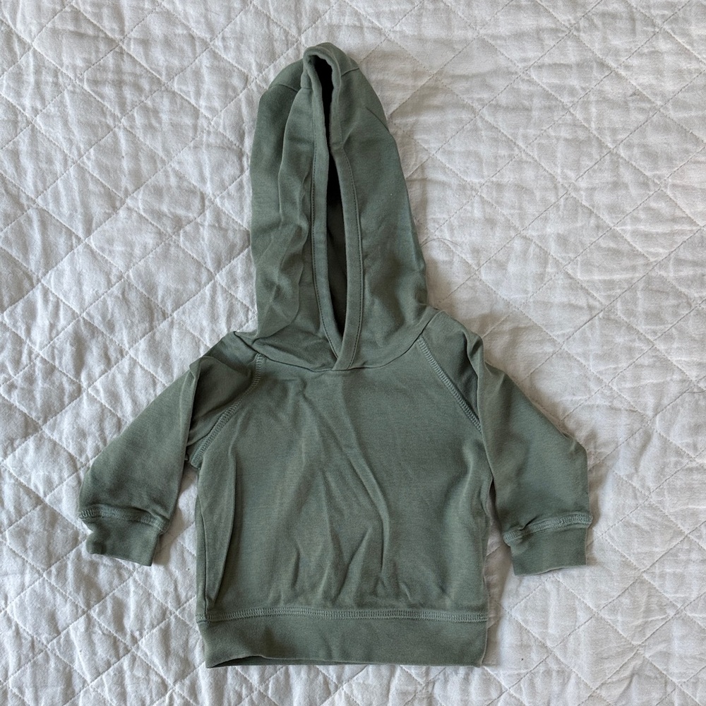 Colored Organics Baby Green Hoodie size 6-12 months